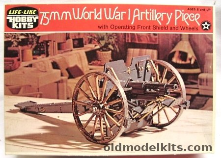 Life-Like 1/24 75mm Artillery Piece World War I, 09692 plastic model kit